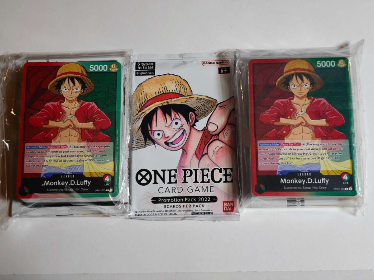 One Piece Demo Deck (2022) Monkey D. Luffy Pre-Errata SEALED Pack Promo  OP01-003