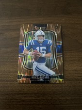 2025 Panini Select Riley Leonard Rookie Premier Level Copper Shock Prizm /899 SP