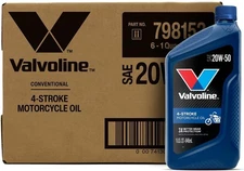 Valvoline 4-Stroke Motorcycle SAE 20W-50 Motor Oil 1 QT, Case 1 of 6 