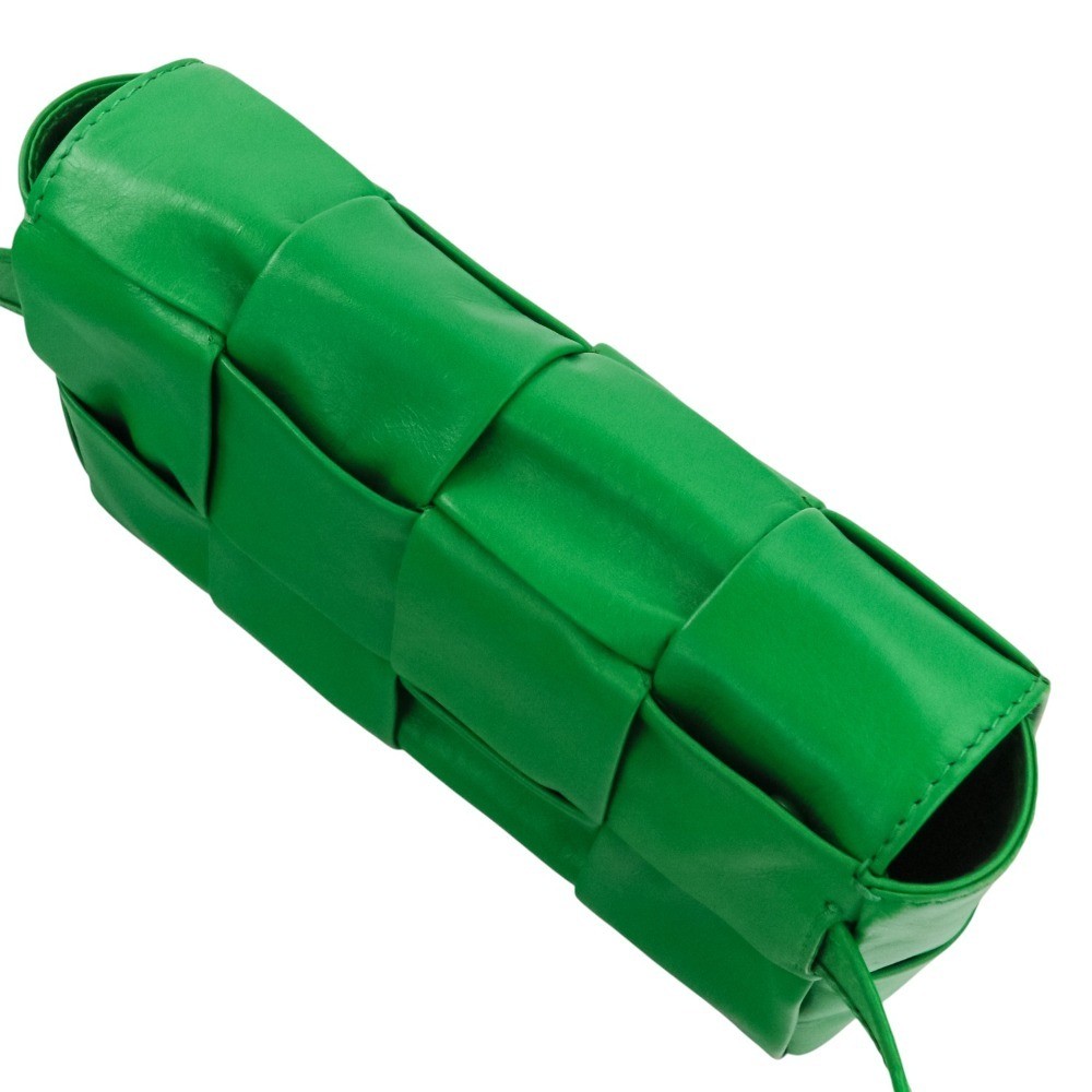 Bottega Veneta cassette maxi intrecciato Leather body Bag 651053 green 715174 thumbnail 6