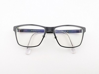 Republica Eyeglasses, Frames Only, Bedford, 58-17-150 BK, Metal/Plastic, Black