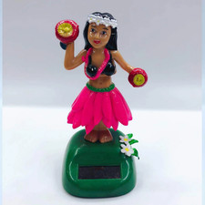 Car Ornament Solar Ornament Bobblehead Doll Hawaiian Girl Shape Ornament Gift Cr