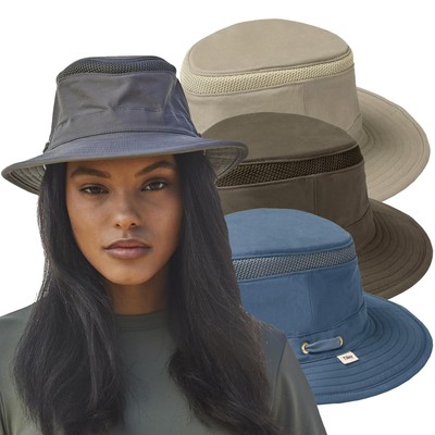 Tilley Herren Damen T5MO Bio Baumwolle Airflo Medium Krempe Hut grün blau grau