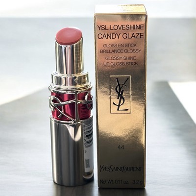 Yves Saint Laurent YSL Candy Glaze Glossy Shine LipStick 44 NUDE Lavalliere READ