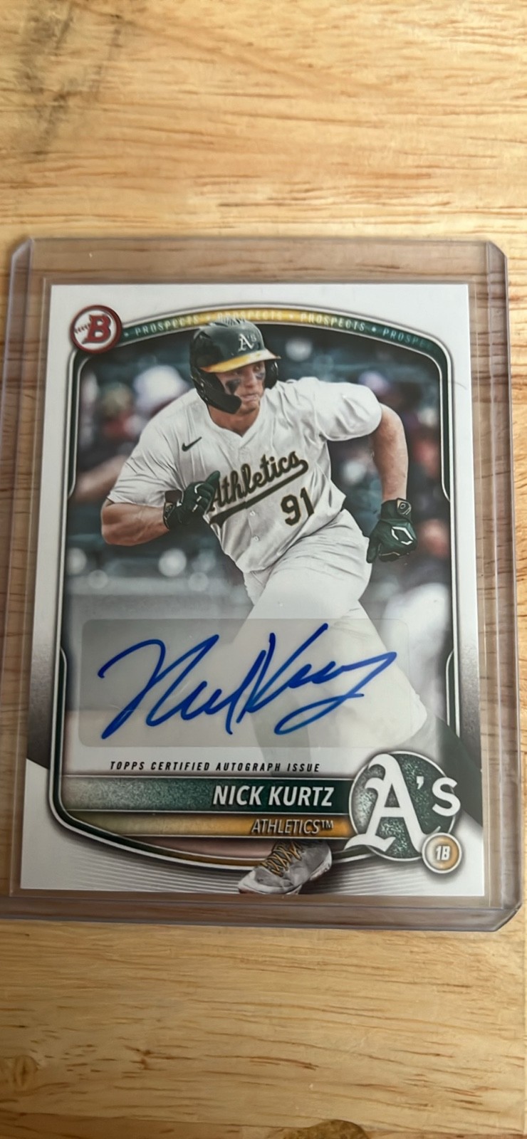 2025 Bowman - Paper Prospect Retail Autographs Nick Kurtz #BPA-NK (AU, RC)
