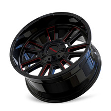 4 New 20x9 Mayhem 8115 Apollo Gloss Black Milled Prism Red 8x170 Et18 Wheel Rim 4 New 20x9 Mayhem 8115 Apollo Gloss Black Milled Prism Red 8x170 Et18 Wheel Rim