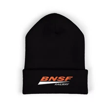 BNSF Railway Men's Winter Black Classic Beanie Hat