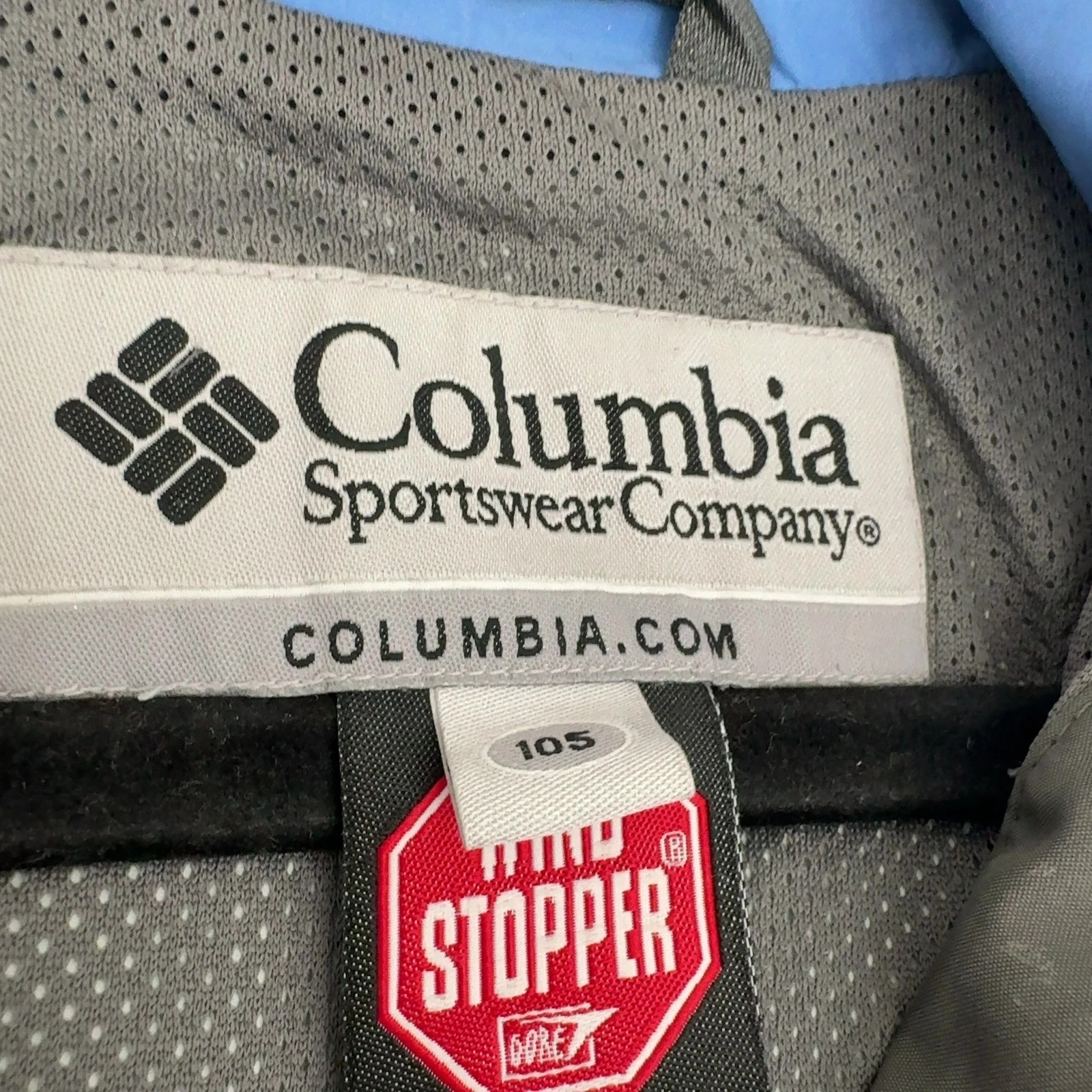 Columbia Jacket Mens XL Blue Polyester Titanium Windstopper Hooded Gorpcore image 6