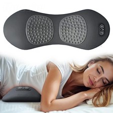 3 In 1 Electric Lumbar Support Pillow Smooth Spine Triple Fusion Back Massager