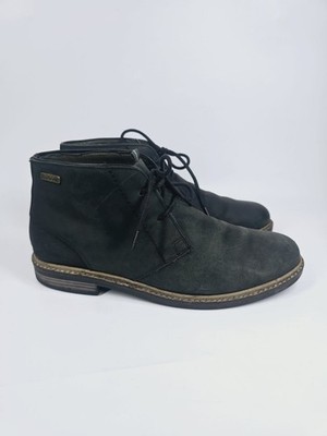 Barbour Redhead Herren Chukka Stiefel schwarz/blau Leder UK Größe 8