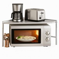 Dandibo Mikrowellenregal Eckregal KüChe Stehend Arbeitsplatte 72X72 Cm Weiß