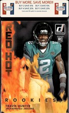 2025 Donruss #RHR-TVH Travis Hunter Red Hot Rookies Jacksonville Jaguars