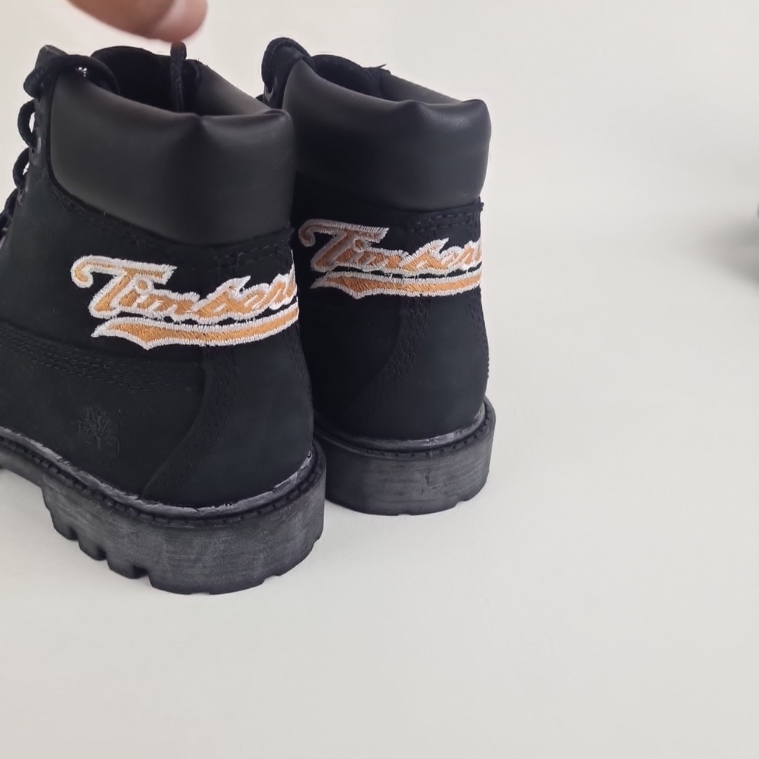 🚨 Timberland 6 In Premium 22849 Toddler Boots Black Nubuck