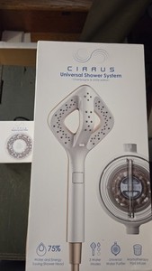 Cirrus Universal Aromatherapy Handshower System Champagne White Extra Filter