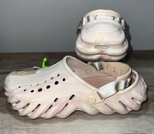 Crocs Echo Marble Men  s 8 Women  s 10 Clogs Men's Pink Quartz Shoes 208454-6WS