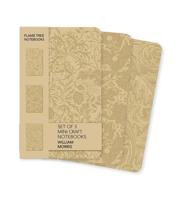 William Morris Set of 3 Mini Craft Notebooks | Flame Tree Publishing