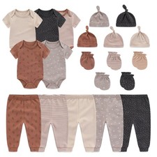 Unisex Baby Boy Girl Bodysuits Sets 20 Pack Cotton Casual New Born Clothes Co...