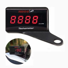 Tachimetro Induttivo Digitale RPM Impermeabile, Piccolo Misuratore Ore Digitale Rosso