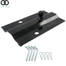 5th Wheel Rail Gooseneck Hitch Trailer With 2-516 Bent Plate Ball 25000lbs 6mm