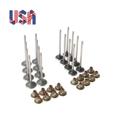 Exhaust Intake Valve & Valve Seals Kit for 11-18 Chevrolet Sonic Cruze 1.8L