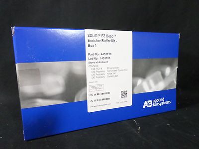 APPLIED BIOSYSTEMS SOLiD EZ Bead E10 E20 E80 Enricher Buffer Reagent Kit Box 1