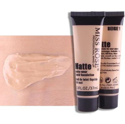 MISS ROSE Matte Liquid Foundation Smooth Makeup Base Face Cream Concealer
