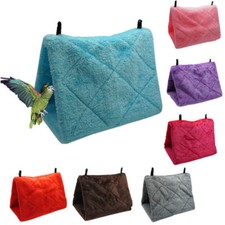 Pet Soft Warm Hut Hammock Bird Parrot Parakeet Budgie Cage Tent Bed HangingCave  