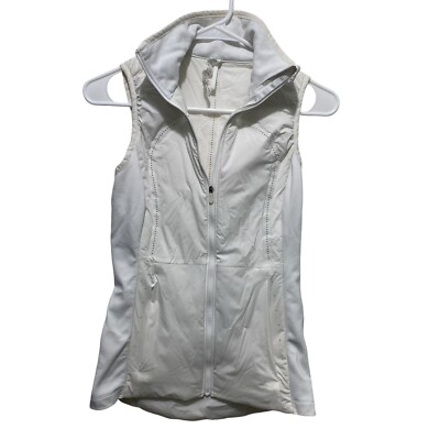 Lululemon Run for Cold Vest Womens Water Repellent Active Size 2 Small Yoga
