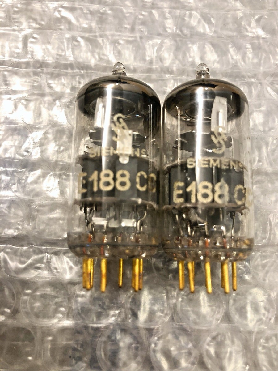 Siemens E188CC 7308 E88CC Cca Gold pins Grey Shield NOS Matched