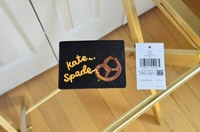 Kate Spade KJ060 NYC Big Apple Small Slim Card Holder Black