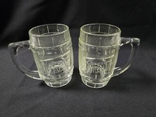 2 tasses en verre tonneau à bière Dad's Root verre lourd 