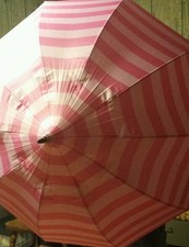 Victoria's Secret pink stripe umbrella rain NEW Limited Edition online exclusive