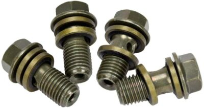 4 M10 X 1.0 Motorcycle Brake Banjo Bolts - Stainless Steel, For Caliper & Master Cylinder 7 thumbnail image