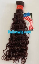 100% Human Silky French Wave Hard Curls Weaving Bundle Hair SFW 19" ONE Pack