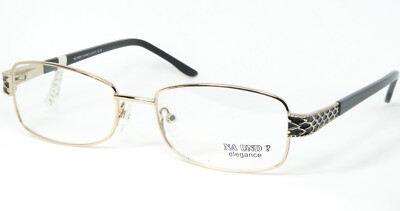 NA UND? elegance Design MARION RAMM 07F426 O GOLD / BLACK EYEGLASSES 53-17-135mm