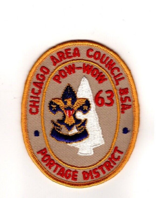 Chicago Area Council	Illinois, 1963 Portage District Pow Wow Patch
