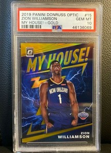 2019-20 Donruss Optic Zion Williamson My House Gold 10/10 PSA 10 GEM MT | eBay