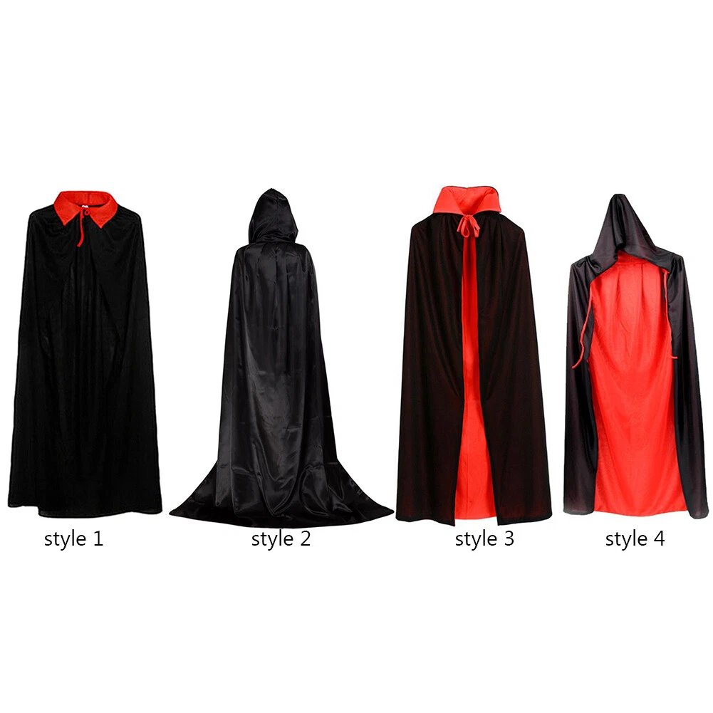 VETEMENTS Halloween Rosso Nero Accappatoio Strega Grim Reaper Vestito Medievale per Bambini Adulti Festa
