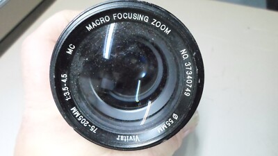 Vivitar Camera Lens 75-205mm 1:3.5-4.5  Macro Focusing Zoom