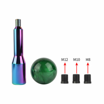Universal JDM Pearl Green Round Ball Manual Shift Knob – M8 M10 M12 Threads