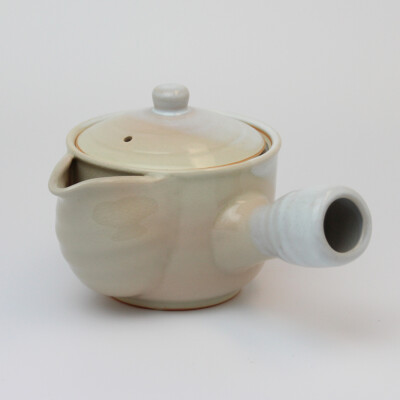 Kyusu Hagi yaki ware Japanese green tea potBotan peony 340ml Japan