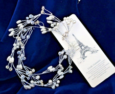 WEDDING HEADBAND - HAIR VINE - RHINESTONES AND PEARLS - VENUSVI