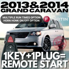 2013 & 2014 GRAND CARAVAN 100% PLUG'N Remote Starter Kit