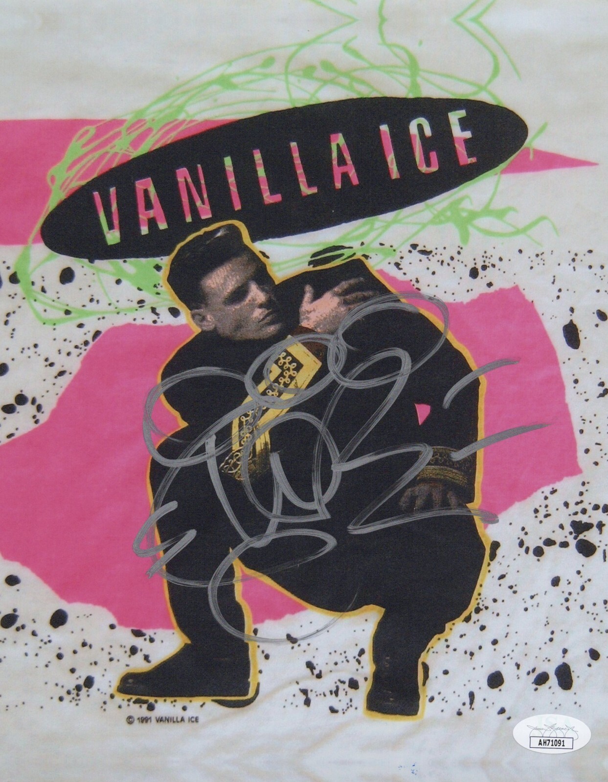 Vanilla Ice Autographed Signed 8x10 ICE ICE BABY RAPPER Photo Authentic JSA COA 