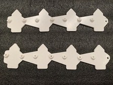 Chevy LS Head Cathedral Port Intake Covers / Block Off Plates (White)-PortGuardX
