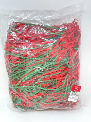 Maker's Holiday Red & Green PAPER SHRED Christmas gift wrapping stuffing decor