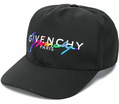 Givenchy Paris Black Cotton Red Rainbow 