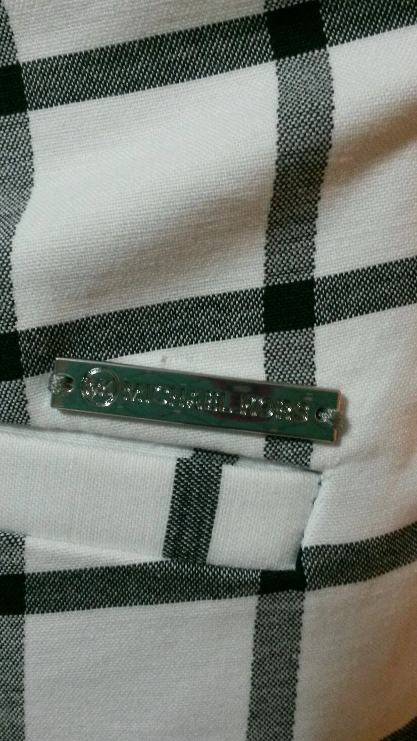 Pantaloni MICHAEL Michael Kors skinny stampa a griglia taglia 16*