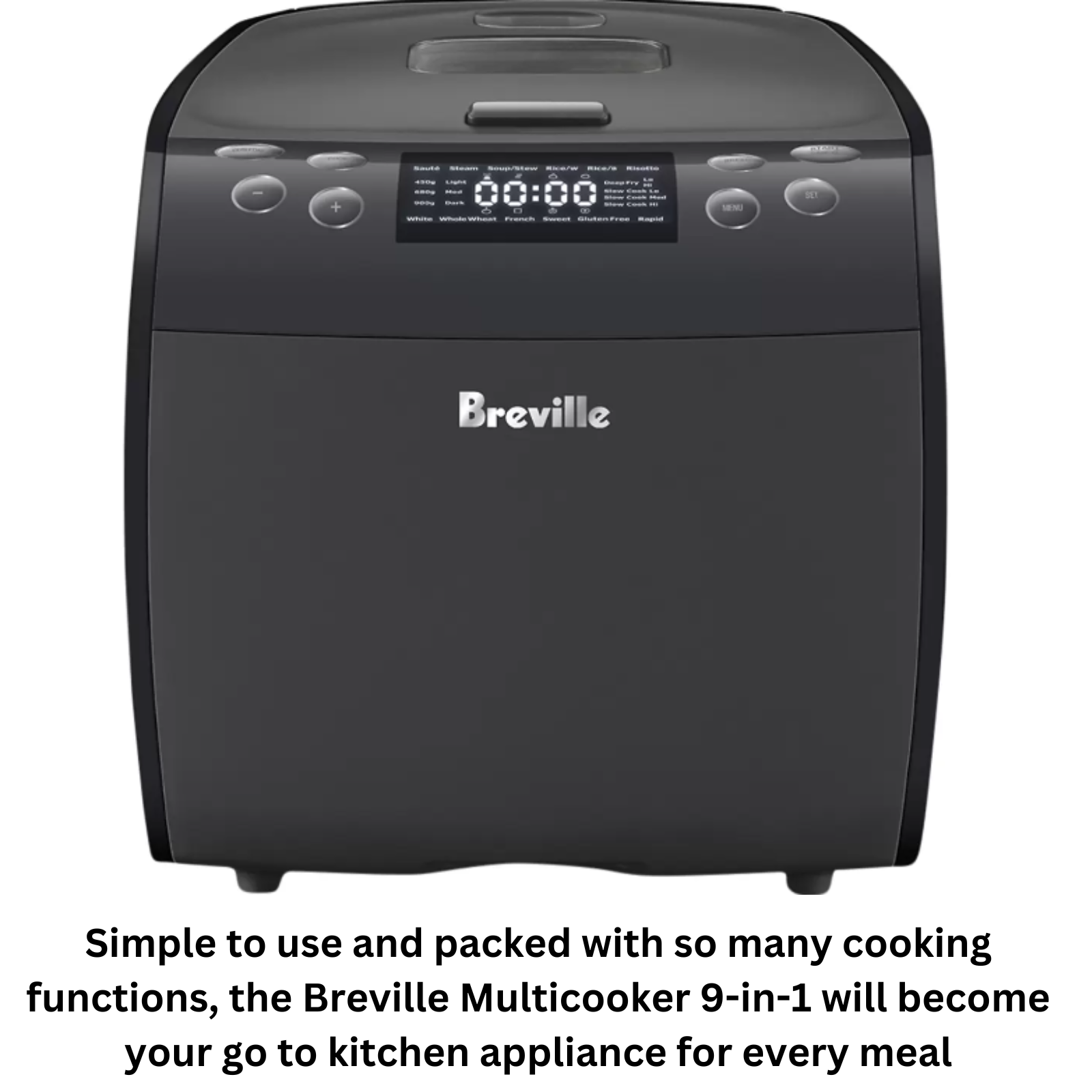 New Breville Multi Chef Multicooker 9in1 LMC600GRY2JAN1 5 L 10 Cup