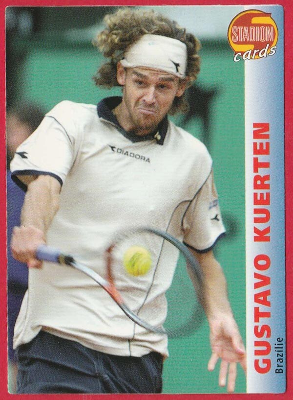STADION CARD #016 Gustavo Kuerten Brazil, tennis, French Open 2000 winner
